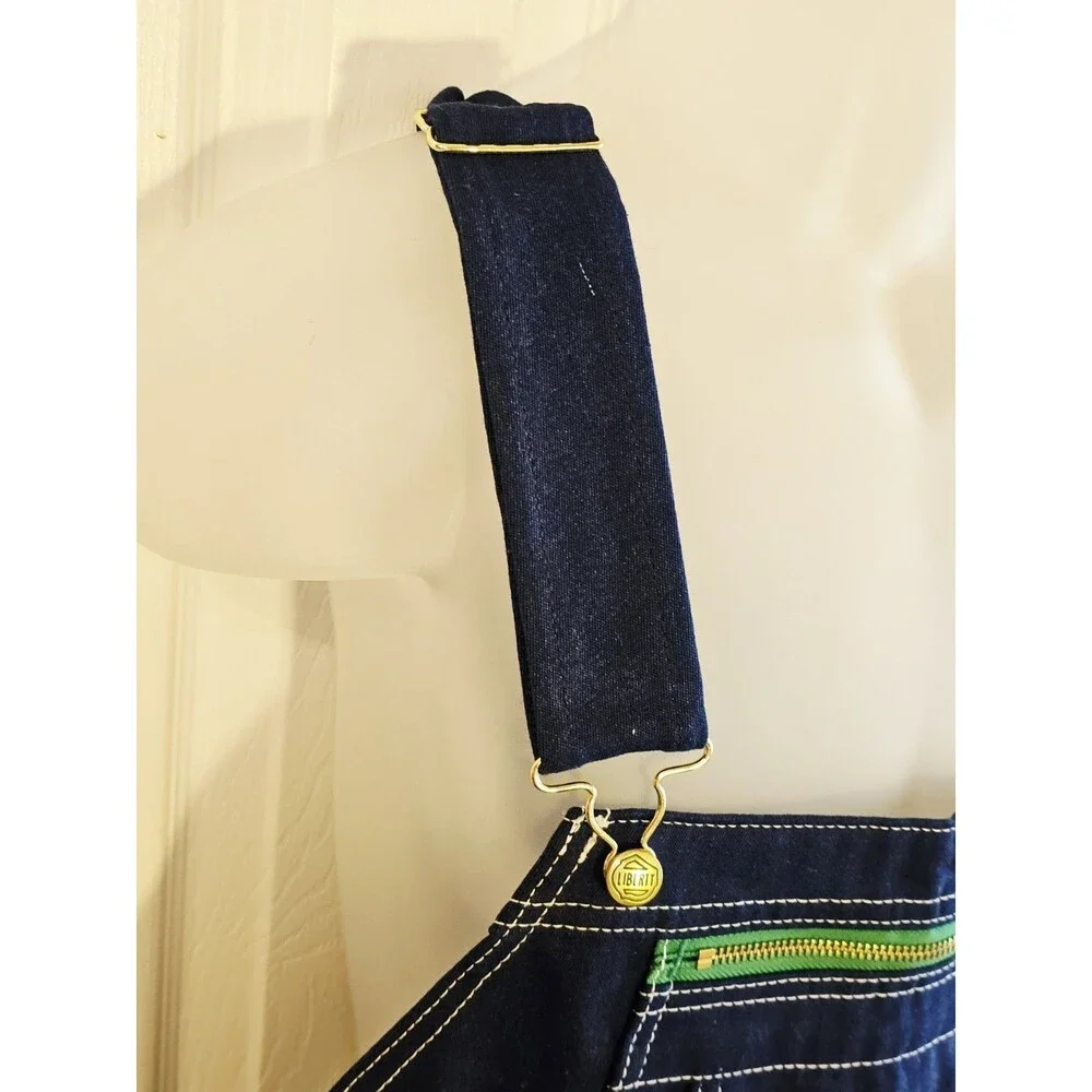 Liberty NWT Bib Overalls 44x30 Denim  Jeans Carpenter Work Farm Cotton NEW Mens